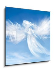 Sklenn obraz 1D - 50 x 50 cm F_F49775771 - Angel in the clouds - Andl v oblacch
