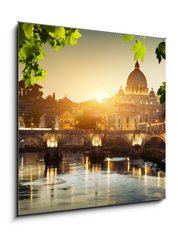 Obraz 1D - 50 x 50 cm F_F49782926 - view on Tiber and St Peter Basilica in Vatican