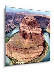 Sklenn obraz 1D - 50 x 50 cm F_F49838072 - Horseshoe Bend