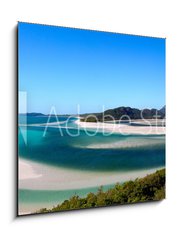 Obraz 1D - 50 x 50 cm F_F52090672 - Whitehaven beach - Pl Whitehaven