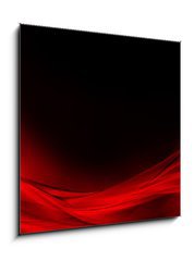 Obraz   Abstract luminous red and black background, 50 x 50 cm