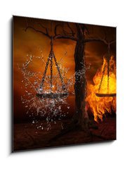 Obraz   Balance between fire and water, 50 x 50 cm