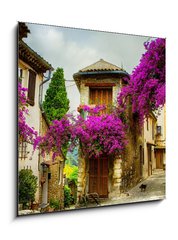 Obraz 1D - 50 x 50 cm F_F54256974 - art beautiful old town of Provence - krásné staré město Provence