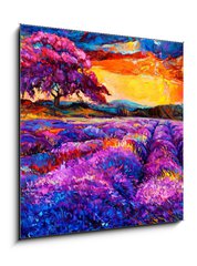 Obraz 1D - 50 x 50 cm F_F54800593 - Lavender fields