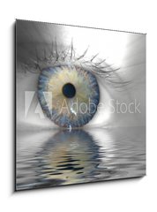 Obraz 1D - 50 x 50 cm F_F5681033 - Auge + Wassereffekt - inek o a vody