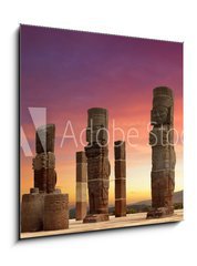 Obraz 1D - 50 x 50 cm F_F59083059 - Toltec Sculptures in Tula, Mexico