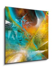 Sklenn obraz 1D - 50 x 50 cm F_F60319918 - Colorful Graffiti