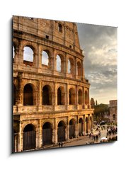 Sklenn obraz 1D - 50 x 50 cm F_F6100575 - Roma, Colosseo