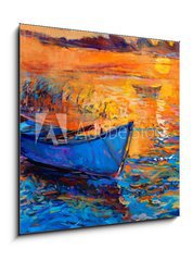 Obraz   Boat and ocean, 50 x 50 cm
