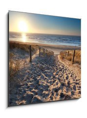 Obraz 1D - 50 x 50 cm F_F62704922 - sunshine over path to beach in North sea