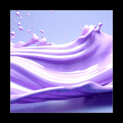 Obraz 1D - 50 x 50 cm F_F628987228 - Abstract purple fluid art in bright colors. Lavender background for advertising cosmetic products.Generative Ai content.