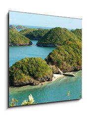 Obraz 1D - 50 x 50 cm F_F6309032 - Arial view from Govenors Island, Hundred Islands resort