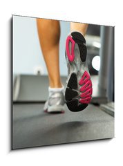 Obraz 1D - 50 x 50 cm F_F63437299 - Running on treadmill