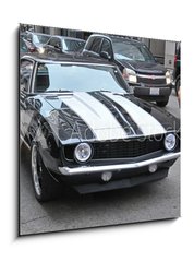 Obraz 1D - 50 x 50 cm F_F65500972 - American muscle car on a street in Chicago