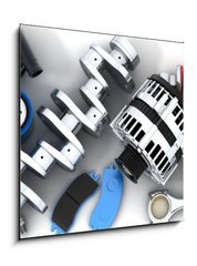 Obraz 1D - 50 x 50 cm F_F66959882 - Car parts - Autodly