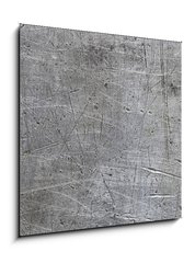 Sklenn obraz 1D - 50 x 50 cm F_F66995000 - Scratched metal texture - Pokrban kov textury
