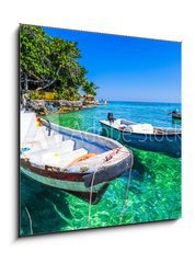 Obraz   boat at islas de rosario colombia, 50 x 50 cm