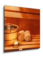 Obraz   Wellness und Spa in der Sauna, 50 x 50 cm