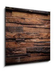 Obraz 1D - 50 x 50 cm F_F69424905 - design of dark wood background