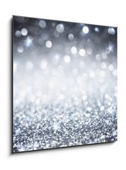 Obraz 1D - 50 x 50 cm F_F70637827 - silver glitter - shiny wallpapers for Christmas