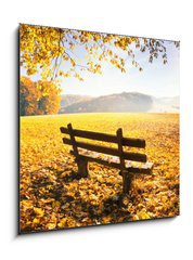 Obraz   Herbstlandschaft mit Sonnenschein, 50 x 50 cm
