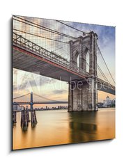 Obraz   Brooklyn Bridge over the East River in New York City, 50 x 50 cm