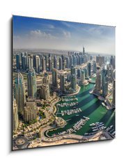 Obraz 1D - 50 x 50 cm F_F72238284 - DUBAI, UAE - OKTOBER 10: Modern buildings in Dubai Marina, Dubai - DUBAI, Spojené arabské emiráty
