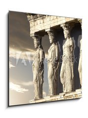 Obraz 1D - 50 x 50 cm F_F76623104 - Caryatids, erechtheum temple on Acropolis of Athens, Greece