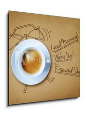 Obraz 1D - 50 x 50 cm F_F77075904 - Good morning coffee