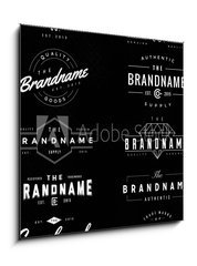 Sklenn obraz 1D - 50 x 50 cm F_F78121336 - vintage logo & insignia 1