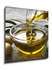 Sklenn obraz 1D - 50 x 50 cm F_F78245730 - Olive oil - Olivov olej