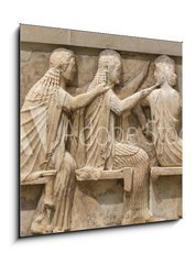 Obraz 1D - 50 x 50 cm F_F79122097 - Ancient Greek Temple Frieze detail, Delhpi, Greece - Starovk eck chrm Detail frze, Delhpi, ecko