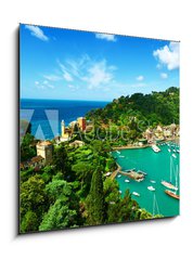 Obraz 1D - 50 x 50 cm F_F80192742 - Portofino village on Ligurian coast, Italy