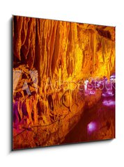 Sklenn obraz 1D - 50 x 50 cm F_F81468863 - The China cave, geological landscape,