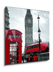 Obraz 1D - 50 x 50 cm F_F83058007 - London street - Londýnská ulice