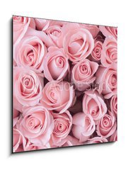 Obraz   pink rose flower bouquet vintage background, 50 x 50 cm