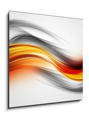 Sklenn obraz 1D - 50 x 50 cm F_F85136570 - Awesome Colorful Waves Abstract Background