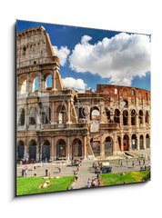 Sklenn obraz 1D - 50 x 50 cm F_F85240866 - Colosseum in Rome - Koloseum v m