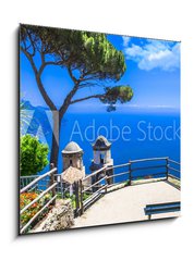 Obraz 1D - 50 x 50 cm F_F85260412 - beautiful  Ravello village,view with church. Amalfi coast, Italy - krsn vesnice Ravello, pohled na kostel. Pobe Amalfi, Itlie