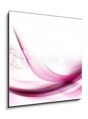 Obraz   Amazing Pink Fractal Waves Art Abstract Background, 50 x 50 cm