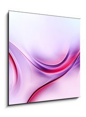 Obraz 1D - 50 x 50 cm F_F87209773 - Purple Abstract Waves Art Composition Background