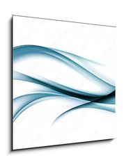Obraz 1D - 50 x 50 cm F_F89362452 - abstract blue awesome waves background