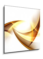 Obraz 1D - 50 x 50 cm F_F90923016 - Fractal Gold Abstract Design