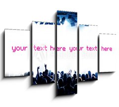 Obraz ptidln 5D - 150 x 100 cm F_GB10018739 - Blaue Party und Fl che f r eigenen Text - Blaue Party a Fl e che f eigenen Text