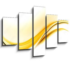 Obraz 5D ptidln - 150 x 100 cm F_GB100723495 - Awesome Abstract Yellow Wave Design