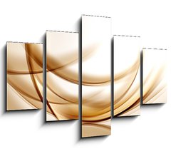 Obraz 5D ptidln - 150 x 100 cm F_GB102053690 - Gold Lines Abstract Background