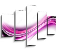 Obraz 5D ptidln - 150 x 100 cm F_GB103742070 - Light Pink Waves Background