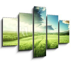 Obraz 5D ptidln - 150 x 100 cm F_GB104579595 - Tuscany sunset, Italy