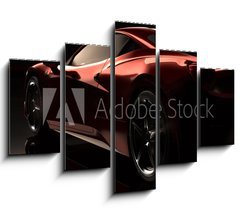 Obraz 5D ptidln - 150 x 100 cm F_GB105825172 - Red car