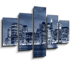 Obraz   Lower Manhattan skyline At Night, 150 x 100 cm